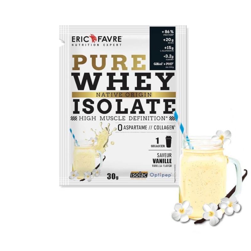 Pure Whey Protein Native 100% Isolate - Sachet Unidose 30 Gr