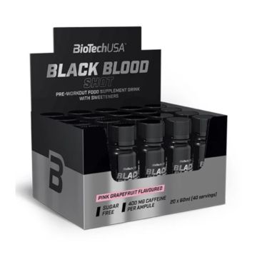 Black Blood Shot, Boosters de NO et Énergisants pack de 20x60 ml