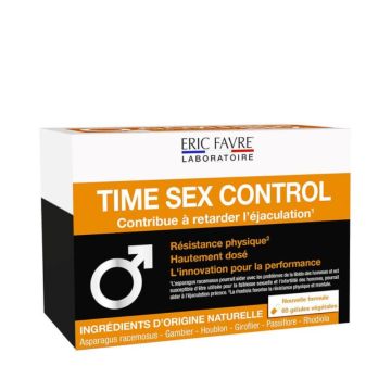 Time sex control - Améliorez votre chrono - Boite de 60 Caps