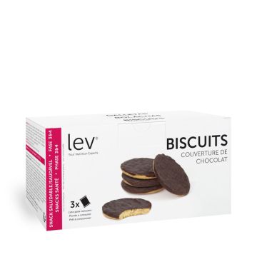 Biscuits couverture de chocolat - Boite de 5x44 Gr