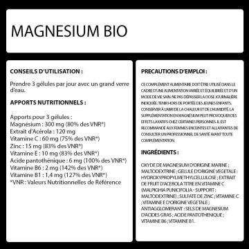 Magnésium marin - Pot de 90 Caps