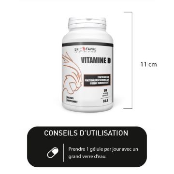 Vitamine D - Pot de 60 Caps