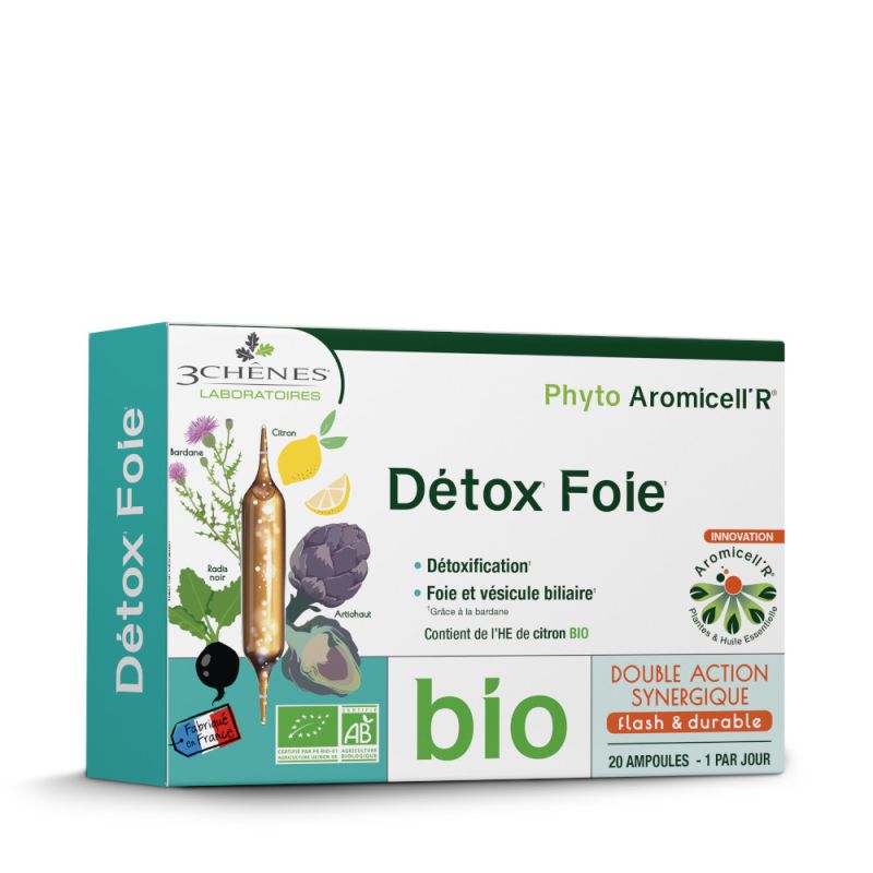 Phyto Aromicell’R Détox Foie - Boite de 20 ampoules