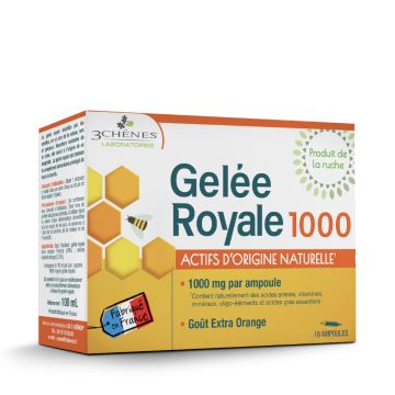 Gelée Royale 1000 - Boite de 10 ampoules