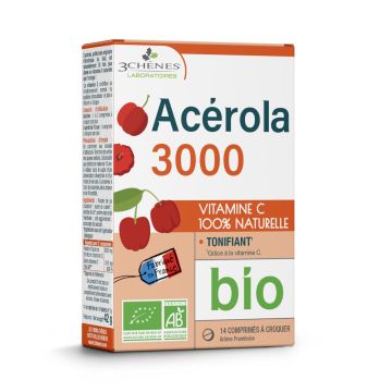 Acérola 3000 Bio - Boite de 14 Caps