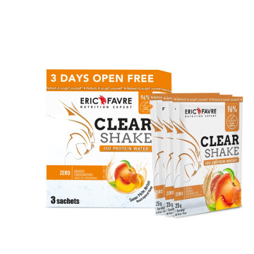 3 DAYS Clear Shake - Iso Protein Water - Saveur Pêche Abricot