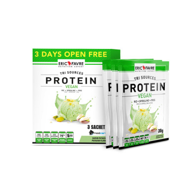3 DAYS Protein Vegan, Proteine Végétale Tri-Source - Pistache