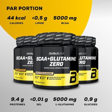 BCAA + Glutamine Zero - Pot de 480 Gr