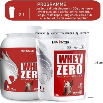 Whey Zero concentrée de protéine - Pot de 2 Kg