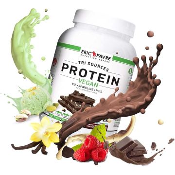 Protéines végétales tri-source, Protein Vegan - Pot de 750 Gr