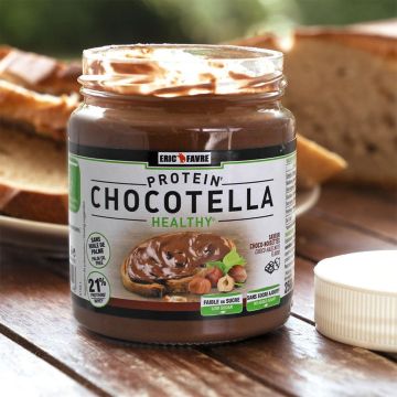 Chocotella Healthy - Pâte à tartiner protéinée chocolat noisettes - Pot de 250 Gr