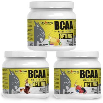 BCAA Optimiz - BCAA 2:1:1 - Acides aminés essentiels - Pot de 250 Gr