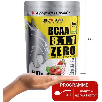 BCAA 8.1.1 Zero Vegan - Sachet Unidose 6,5 Gr