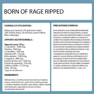 Born of rage Ripped - Pot de 250 Gr