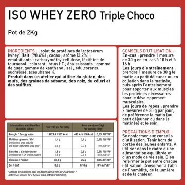 Iso Zero 100% Whey Protéine 750 gr